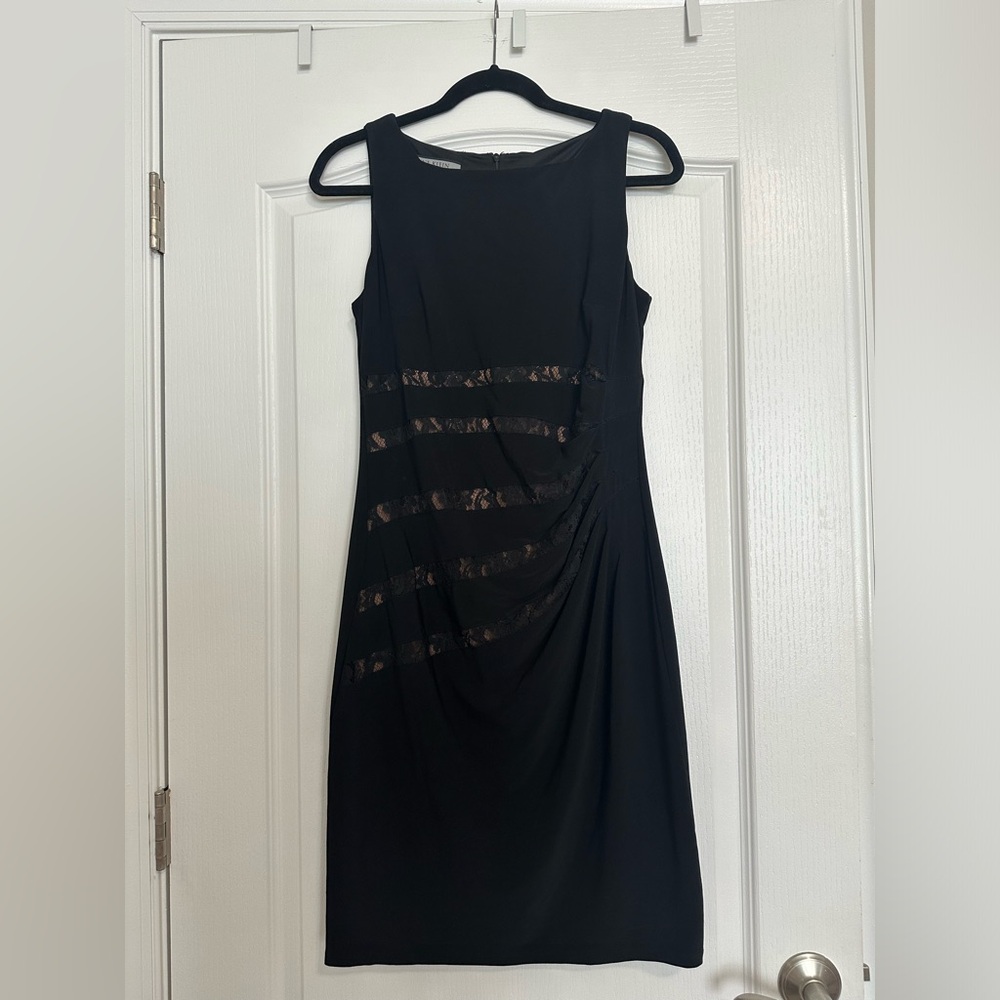 Anne Klein Black Sheath Cocktail Dress Women’s Size 10